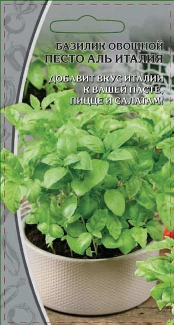 Базилик овощной Песто аль Италия 0,5 гр цв.п.